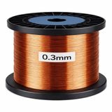 MinervaDynamics Emayeli Bakır Tel, 0.3mm (AWG 28), 800m, C Sınıfı 200 Derece Termal Dayanım, IEC Standartlarına Uygun, Bakır Kırmızı-Turuncu
