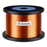 MinervaDynamics Emayeli Bakır Tel, 0.5mm (AWG 24), 400m Makara, C Sınıfı 200 Derece Termal Dayanım, IEC Uyumlu, Motor Sargısı ve Transformatör için