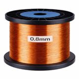 MinervaDynamics Emayeli Bakır Tel, 0,8 mm (AWG 20), 200 m Makara, C Sınıfı 200 Derece Termal Dayanım, IEC Uyumlu, Motor Sargısı ve Transformatör için