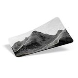 Minesk 90X40 CM XXL Gaming Mouse Pad [High Density Hybrid Kumaş] [Kaymaz Taban] [Yüksek Çözünürlüklü Baskı] Fare Altlığı Oyuncu Mousepad (Mountain İzohips)