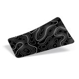 Minesk 90X40 CM XXL Gaming Mouse Pad [High Density Hybrid Kumaş] [Kaymaz Taban] [Yüksek Çözünürlüklü Baskı] Fare Altlığı Oyuncu Mousepad (Siyah İzohips)