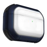 Minesk Airpods 3 için Armor Serisi Darbelere Karşı Ultra Güçlü Koruma Fiber Karbon Arka Tasarım Airpods Kılıfı (Lacivert Şeffaf, Airpods 3 2021)
