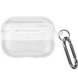 Minesk Airpods Pro 2 ile Uyumlu Fiber Karbon Görünümlü Şeffaf Silikon Kılıf Tam Oturan Mükemmel Kalıp ve Göz Alıcı Şık Tasarım (Airpods Pro 2)