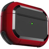 Minesk Airpods PRO 3 ile Uyumlu Armor Serisi Darbelere Karşı Ultra Güçlü Koruma Fiber Karbon Arka Tasarım Kılıf (Kırmızı, Airpods Pro 3 2025)