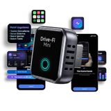 Minesk Drive-Fi Mini Wireless CarPlay Adaptörü/Mobil Uygulama Desteği / 0.5 Saniye Düşük Gecikme/Otomatik Bağlantı/Arm - Cortex A7 İşlemci/Otomatik Araç Tanıma