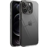 Minesk iPhone 12-12 Pro ile Uyumlu Crystal Clear (Ultra Şeffaf Silikon) Kılıf Arkası Sert Polikarbonat Kenarları Yumuşak TPU Darbe Emici iç Hava Yastığı Destekli Kapak (12-12 Pro)