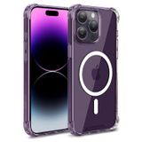 Minesk iPhone 14 Pro Max için MagShield Serisi MagSafe ile Uyumlu Köşe Korumalı Şeffaf Hybrid Kılıf Ultra Güçlü Manyetik Çember ve Kristal Berraklığında Materyal Premium Kalite Kılıf (14 Pro Max)
