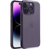 Minesk iPhone 14 Pro Max ile Uyumlu SuperMatt Serisi Arkası Parmak izi Tutmayan Sert Mat Polikarbonat Kenarları Tpu Silikon Metal Tuşlu Premium Şeffaf Kılıf Kapak (Klasik, 14 Pro Max)