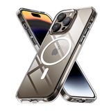 Minesk İphone 15 Plus İçin Magsafe İle Uyumlu Kılıf Ultra Şeffaf Görünümlü ve Çember Kısmı Boya Olmayan Yeni Versiyon (15 Plus)