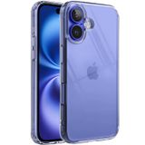 Minesk iPhone 16 ile Uyumlu Crystal Clear (Ultra Şeffaf Silikon) Kılıf Arkası Sert Polikarbonat Kenarları Yumuşak TPU Darbe Emici iç Hava Yastığı Destekli Kapak (16)