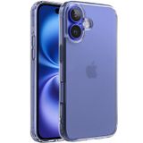Minesk iphone 16 ile Uyumlu SuperMatt Serisi Arkası Parmak izi Tutmayan Sert Mat Polikarbonat Kenarları Tpu Silikon Metal Tuşlu Premium Şeffaf Kılıf Kapak (Klasik, 16)