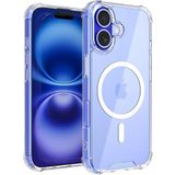 Minesk iPhone 16 Plus için MagShield Serisi MagSafe ile Uyumlu Köşe Korumalı Şeffaf Hybrid Kılıf Ultra Güçlü Manyetik Çember ve Kristal Berraklığında Materyal Premium Kalite Kılıf (16 Plus)