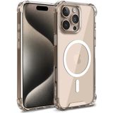 Minesk iPhone 16 Pro için MagShield Serisi MagSafe ile Uyumlu Köşe Korumalı Şeffaf Hybrid Kılıf Ultra Güçlü Manyetik Çember ve Kristal Berraklığında Materyal Premium Kalite Kılıf (16 Pro)