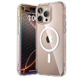 Minesk iPhone 16 Pro Max için Origin Serisi Premium Kalite Magsafe ile Uyumlu Kılıf Crystal Clear Super Şeffaf Materyal ve İnceltilmiş 3D Gerçek Manyetik Çember (16 Pro Max)