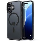Minesk iPhone 17 için Magsafe ile Uyumlu Fusion Mat Serisi Kaliteli Orijinal Versiyon Kılıf Metal Tuş Takımı ve Ultra Güçlü Gerçek Mıknatıslar Şık Tasarım Kılıf (Siyah, 17)
