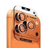 Minesk iPhone 17 Pro / 17 Pro Max / 16 Pro / 16 Pro Max ile Uyumlu%100 Orijinal Gerçek Safir Cam Cihazın Kendi Lensleri ile Aynı Kalitede Lens Koruyucu Kamera Camı (Kozmik Turuncu)