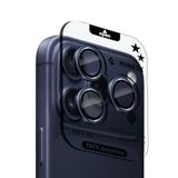 Minesk iPhone 17 Pro / 17 Pro Max / 16 Pro / 16 Pro Max ile Uyumlu%100 Orijinal Gerçek Safir Cam Cihazın Kendi Lensleri ile Aynı Kalitede Lens Koruyucu Kamera Camı (Lacivert)