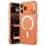 Minesk iPhone 17 Pro ile Uyumlu SuperMatt Serisi Arkası Parmak izi Tutmayan Sert Mat Polikarbonat Kenarları Tpu Silikon Metal Tuşlu Premium Şeffaf Kılıf Kapak (Manyetik, 17 Pro)