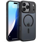 Minesk iPhone 17 Pro Max için Magsafe ile Uyumlu Fusion Mat Serisi Kaliteli Orijinal Versiyon Kılıf Metal Tuş Takımı ve Ultra Güçlü Gerçek Mıknatıslar Şık Tasarım Kılıf (Siyah, 17 Pro Max)
