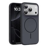 Minesk iPhone 17 Pro Max için Magsafe ile Uyumlu Kılıf Metal Tuşlu Çizilmelere ve Soyulmalara Karşı Dayanıklı Materyal, Konforlu Tutuş Sağlayan Dokulu Kenarlara Sahip Koruyucu (Siyah, 17 Pro Max)