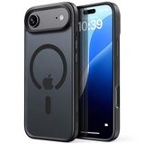 Minesk iPhone Air için Magsafe ile Uyumlu Fusion Mat Serisi Kaliteli Orijinal Versiyon Kılıf Metal Tuş Takımı ve Ultra Güçlü Gerçek Mıknatıslar Şık Tasarım Kılıf (Siyah, 17 Air)
