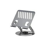Minesk Macbook Ve Laptop Standı 360 Derece Dönebilen Boyutu Ayarlanabilir Alüminyum Alaşım Ergonomik Tasarım Bilgisayar Tutucu (Bilgisayar Stand