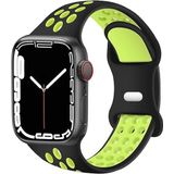 Minesk Siyah Apple Watch 1/2/3/4/5/6/7/8/SE Uyumlu Seri Silikon Kordon Kayış