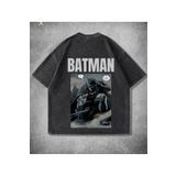 Minga London & Catwoman Couple Yıkamalı Oversize T-shirt Ön/Arka Baskılı -MİNGALONDON Batman