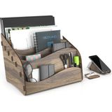 Mingitav Design Otto Wavy Masaüstü Organizer Evrak Rafı - Ceviz