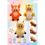 MİNGODAN 1 Adet Squishy Duyusal Oyuncak – Stres Giderici Sık Bırak Hayvan Figürlü Yumuşak Dokulu Jel Oyuncak Koyun Tilki Aslan