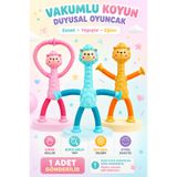 MİNGODAN 1 Adet Vantuzlu Oyuncak Uzayan Vantuzlu Yapışan Vakumlu Oyuncak Duyusal Oyuncaklar