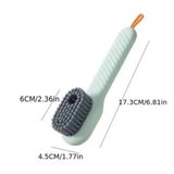 Mingodan 2 Adet Hazneli Temizleme Fırçası, Sabunlu Temizleyici, Yumuşak Kıllı, Spor Ayakkabı ve Bez Ayakkabı için, 17.3 cm (2'Li Set)