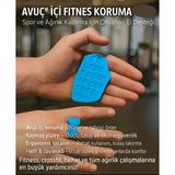 MİNGODAN Dambıl Fitness Ağırlık Kavrama Pedi (1 Çift) Kondisyon, Barfiks, Egzersiz Aletleri Için Kaymaz Avuç Içi Ped - Standart - Mavi