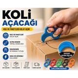 MİNGODAN Koli Açacağı Paket Açıcı Kutu Kesici Kargo Açma Aparatı Ergonomik Güvenli Kesici Maket Bıçağı (Renkli) - Çok Renkli - 5