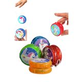MİNGODAN Led Işıklı Yanıp Sönen Rengarenk Oyun Unicorn Yoyo İpli Topaç Çek Bırak Denge Yoyo Oyuncak 1 Adet