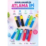 MİNGODAN Sayaçlı Atlama İpi Yetişkin Ve Çocuk Eğitici Oyuncak Ayarlanabilir Sayı Göstergeli Koordinasyon ve Denge Geliştirici 1 Adet