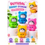 MİNGODAN Squishy Kedi Oyuncak Duyusal Oyuncak Anti Stres Oyuncak Sık Bırak Oyuncak Jel Dolgulu Fidget Stres Oyuncağı 1 Adet