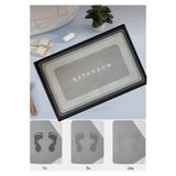 MİNGODAN Süper Emici Hızlı Kuruyan Diyatomit Banyo Paspası – Kaymaz Taban Su Emici Banyo Paspası 58×38 cm