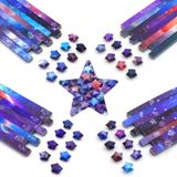MingQiEven 2240 Yaprak Origami Yıldız Kağıt Şeritleri, 4 Farklı Yıldızlı Gökyüzü Takımyıldızları Tasarımıyla Karikatür Origami, Kendin Yap El Sanatları için, Okul Öğretimi Origami Yıldız Kağıdı-32