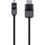 Mini 1.8 M Display Port To HDMI Cable 3m Siyah - Option-1 - Ahşap
