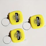 Mini 1 Metre Anahtarlık Metre | Taşınabilir Ölçüm Bandı | Cep Tipi Sarı Plastik Mini Tape Measure – Dikiş, Hobi ve Günlük Kullanım Için - standart