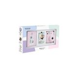 Mini 12 Pembe Fotoğraf Makinesi 10'lu Film ve Pvc Albüm Bundle Box - Açık Bej