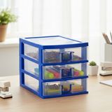 Mini 3 Çekmeceli Komidin Organizer - Çok Renkli - 1 Adet