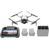 Mini 4 Pro Fly More Combo Plus (Djı Rc 2) (Ekranlı Kumanda) - 4K Hdr Kameralı Mini Drone, 20 Km (Fcc) Maksimum Video Aktarım Mesafesi, Çok Yönlü Engel Algılama, 45 Dakikalık Uçuş, 2 Akıllı Batarya | K