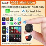 Mini 5.0 Ultra3 Kablosuz Carplay & Android Auto Adaptörü Dual Wifi Bt5.4 Otomatik Bağlantı Yeni Seri Diğer