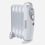 Mini 600 W 5 Dilim Elektrikli Termostatlı Radyatör Beyaz