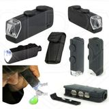 Mini 60x 100x Zoom Lens Odak Takı LED Cep Mikroskop Büyüteç