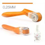 Mini 64 Iğne Titanyum Dermaroller 0,25MM + Roller Temizleme Spreyi (Göz Çevresi Için Ideal)