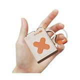 Mini 68mm 22.5W LED Göstergeli PD 10.000mAh, Dahili Type-C ve Lightning Kablolu USB Çıkışlı Powerbank (A.Bej)