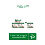 Mini Adult Küçük Irklar İçin Yaş Konserve Köpek Maması 3 + 1 Hediye 195 Gr